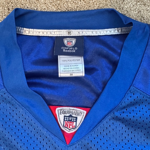 NY Giants Victor Cruz #80 Authentic Reebok On-Field Jersey Blue Size 58 (3XL–4XL - Picture 4 of 5